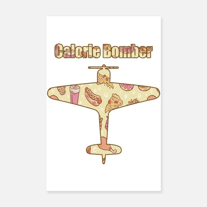Bombardier de calories de restauration rapide Poster 20 x 30 cm