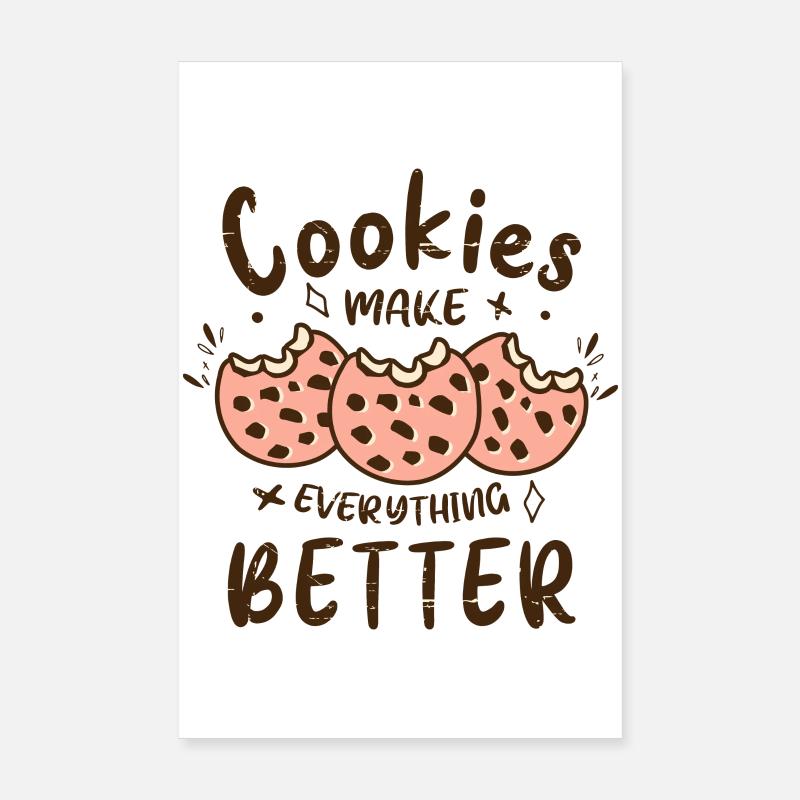 Kekse machen alles besser Poster 20x30 cm