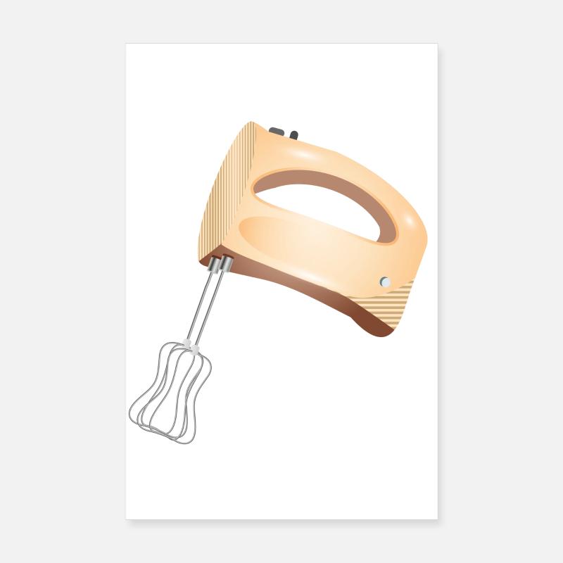 Hand mixer in subtle colours Poster 8" x 12" (20x30 cm)