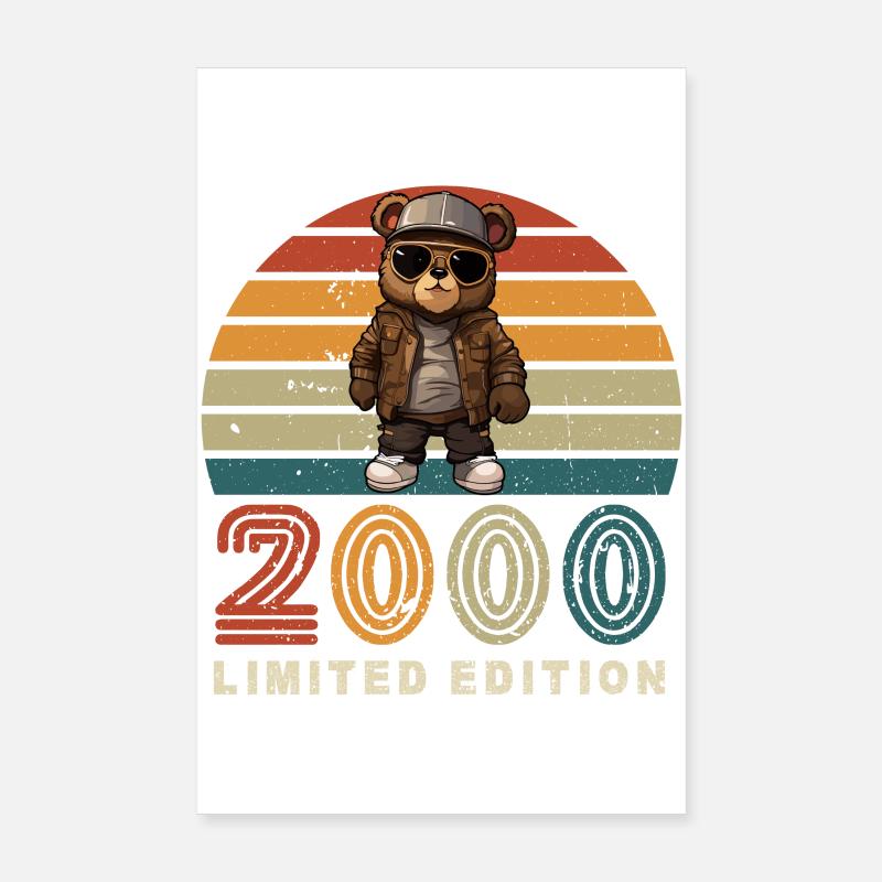 2000 Année de la Construction Anniversaire Édition Limitée Millésime Poster 20 x 30 cm