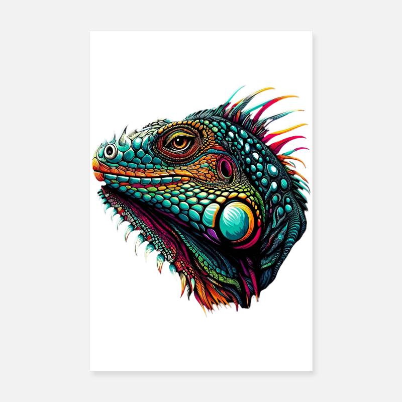 Iguane Poster 20 x 30 cm