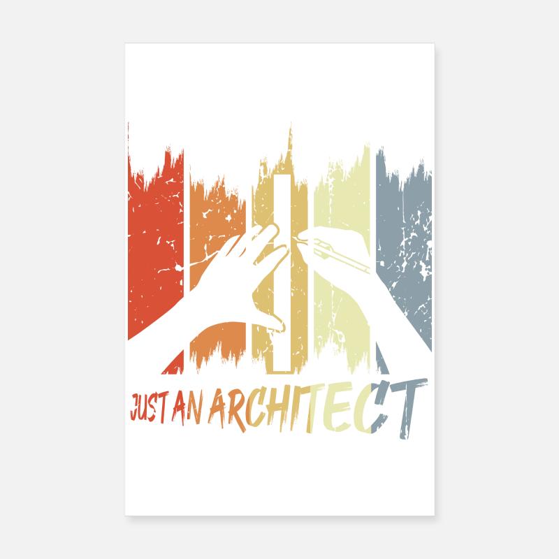 Funny Architect Poster 8" x 12" (20x30 cm)