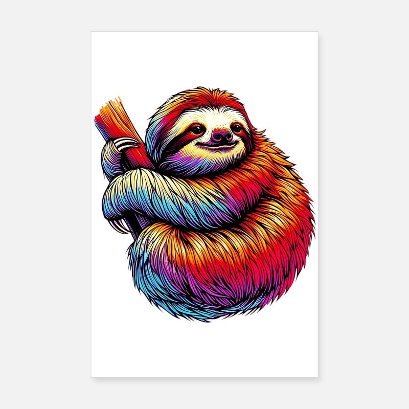 Faultier Poster 20x30 cm