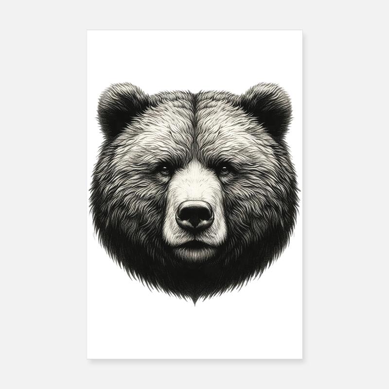 Bear Poster 8" x 12" (20x30 cm)