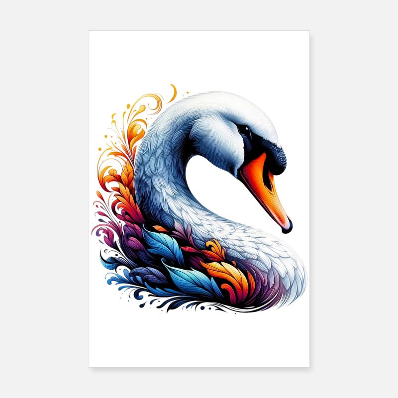 Schwan Poster 20x30 cm