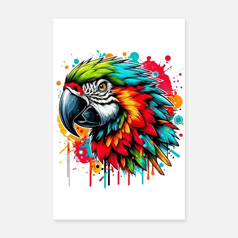 Parrot Poster 8" x 12" (20x30 cm)