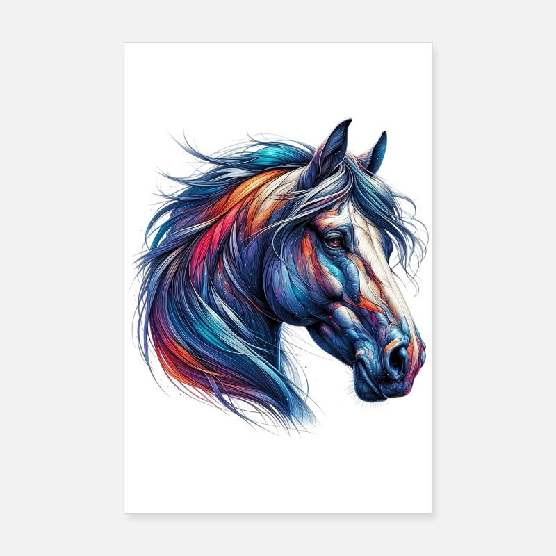 Pferd Poster 20x30 cm
