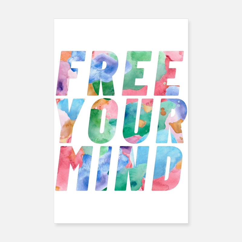 Free your mind Poster 20x30 cm