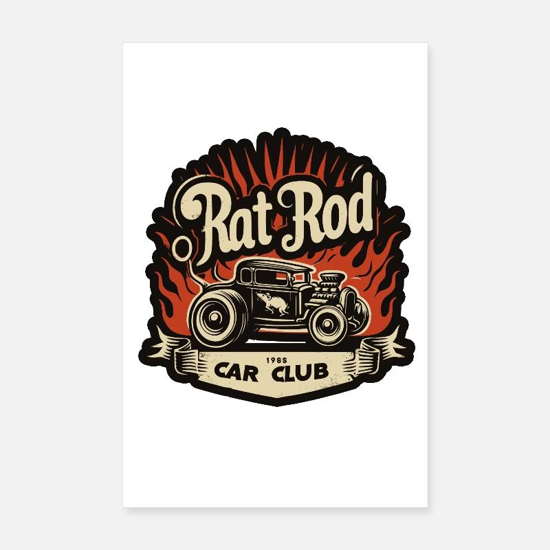 Ratsking Ratlook Shirt – Rustikaler Custom Style Poster 20x30 cm