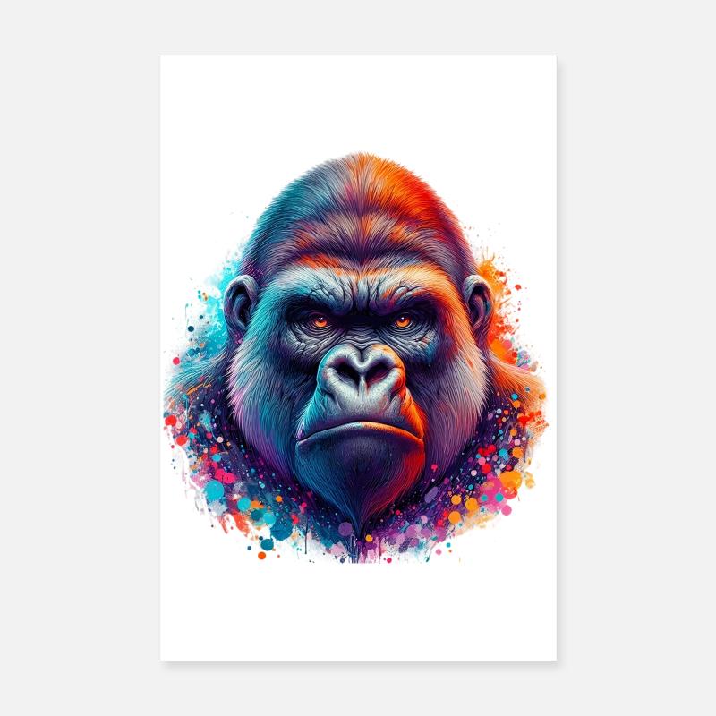 Gorilla Poster 20x30 cm