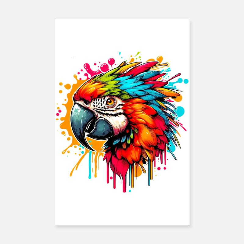Perroquet Poster 20 x 30 cm