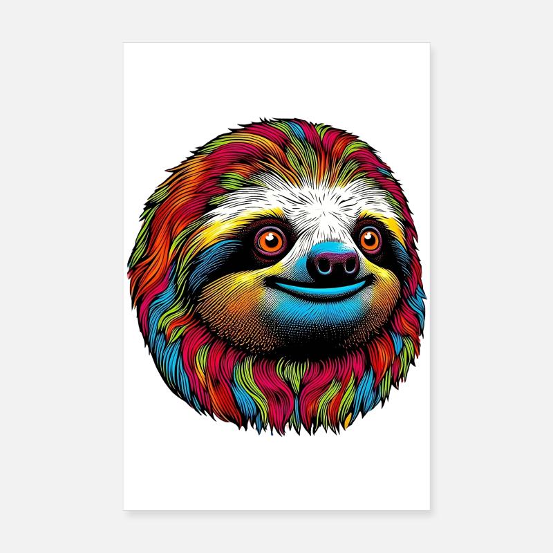 Sloth Poster 8" x 12" (20x30 cm)