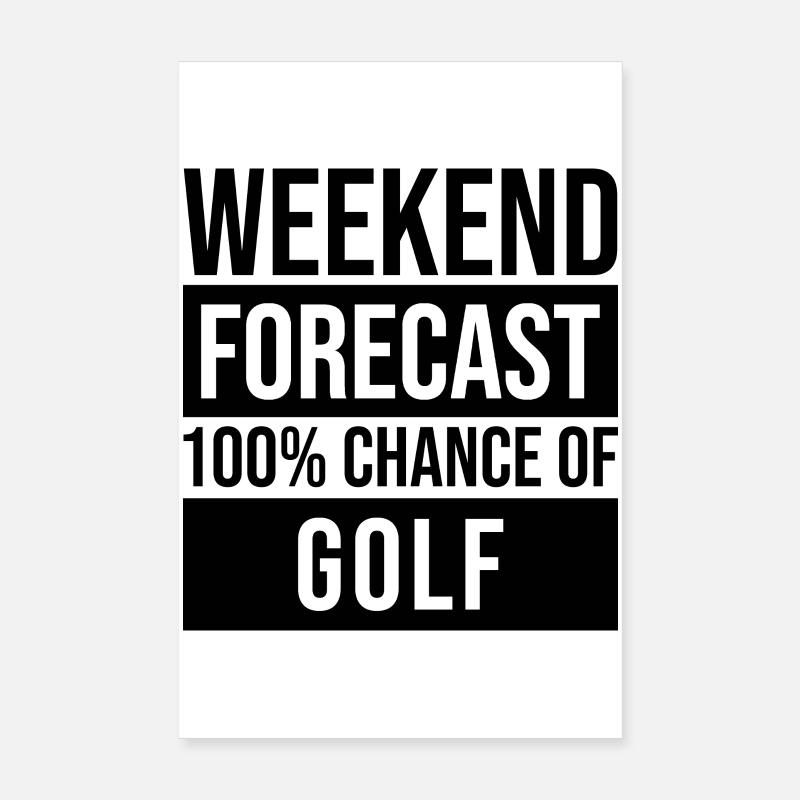 Golf Poster 20 x 30 cm