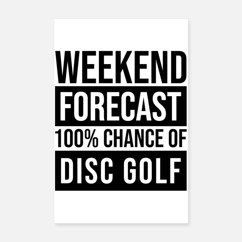 Disc Golf Poster 8" x 12" (20x30 cm)
