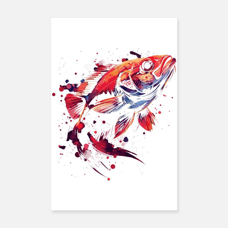 Poisson Poster 20 x 30 cm