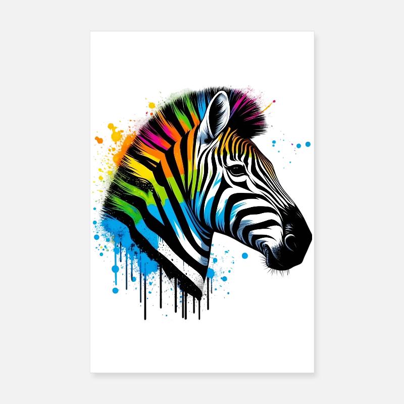Zèbre Poster 20 x 30 cm
