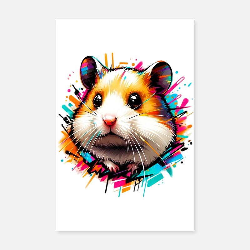 Hamster Poster 20x30 cm