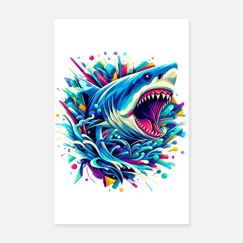 Requin Poster 20 x 30 cm