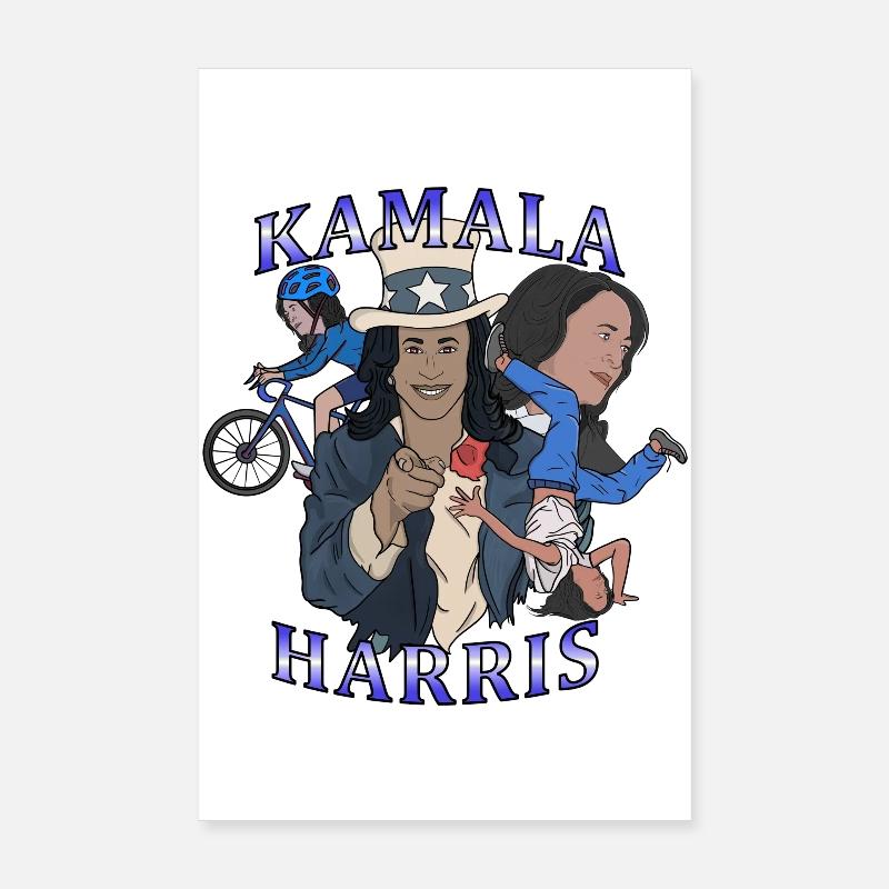 Kamala Harris Élection du style rap bootleg Poster 20 x 30 cm
