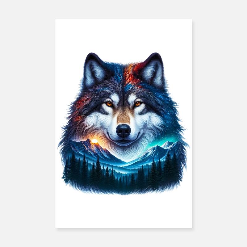 Loup Poster 20 x 30 cm