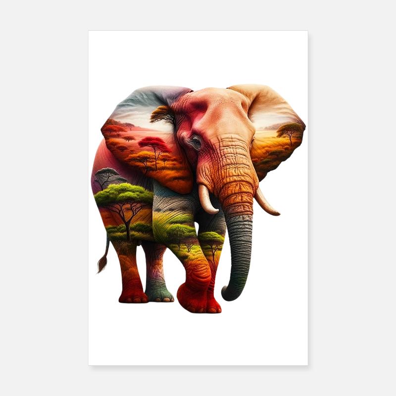Elefant Poster 20x30 cm