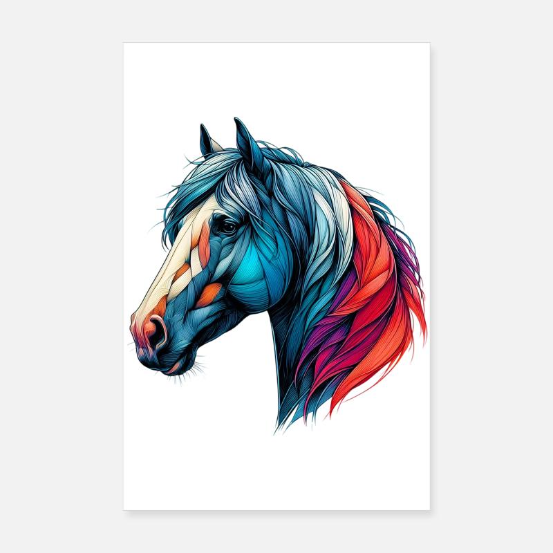 Pferd Poster 20x30 cm