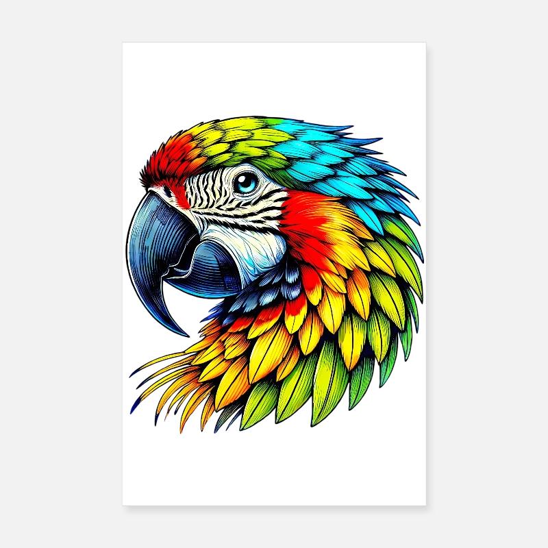 Perroquet Poster 20 x 30 cm