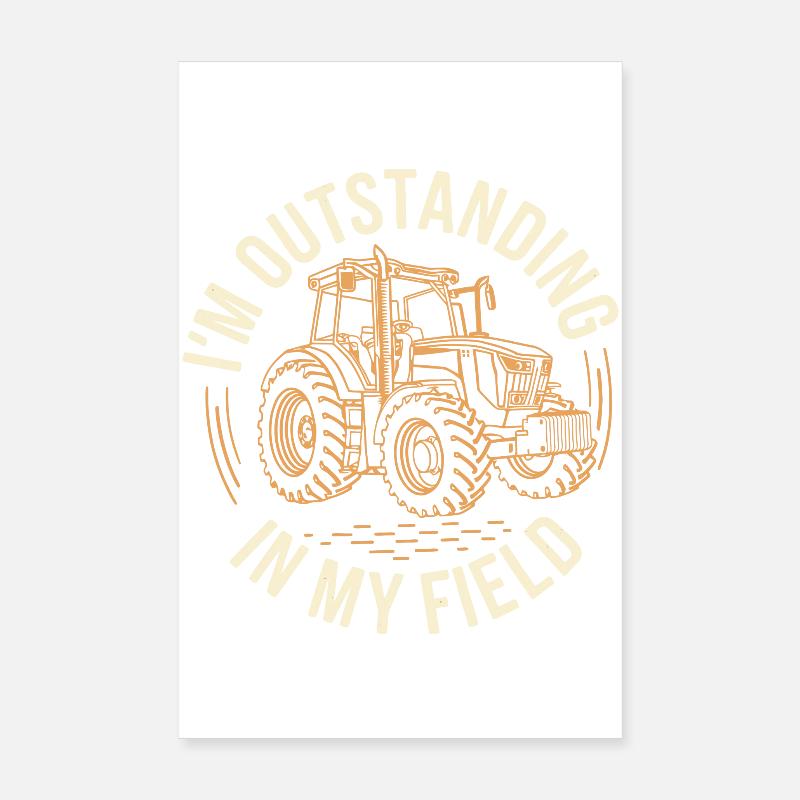 Exceptionnel dans mon tracteur de terrain Poster 20 x 30 cm