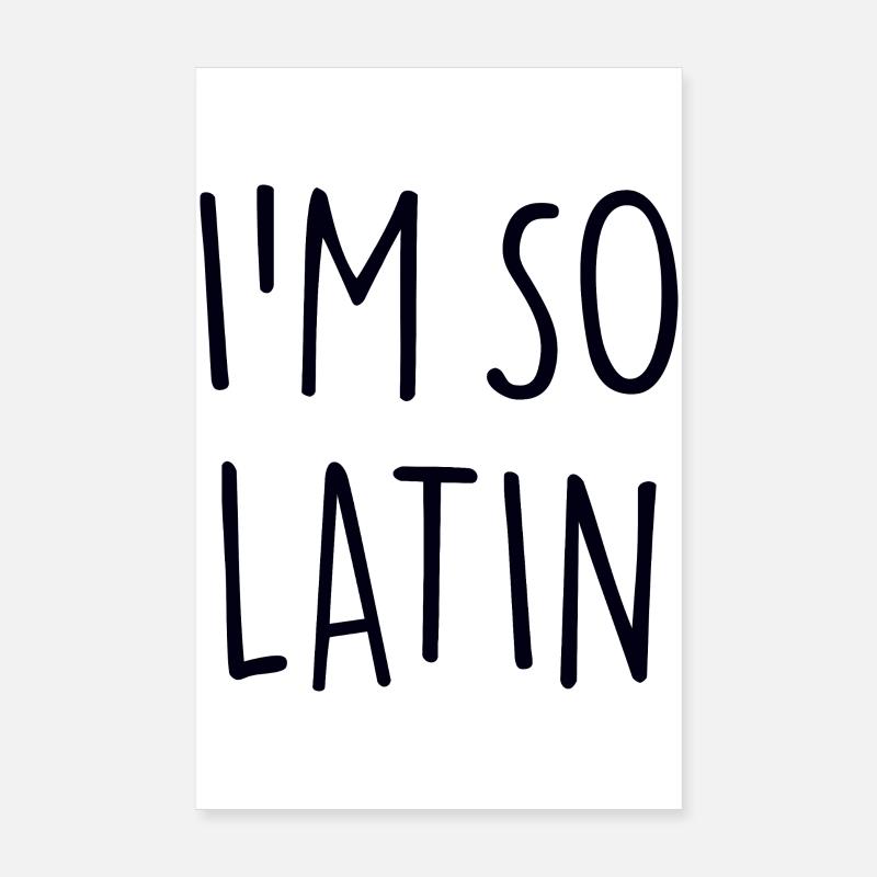 AT SO LATIN Poster 8" x 12" (20x30 cm)