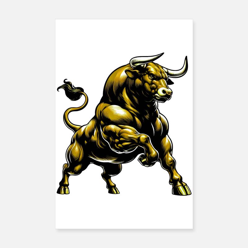 Stier Poster 20x30 cm