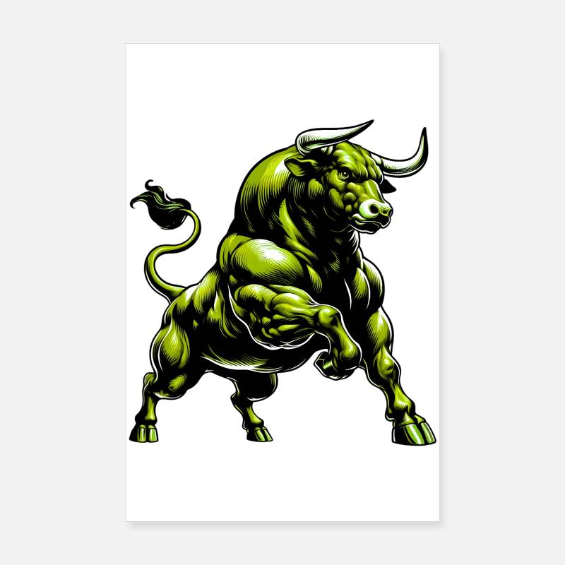 Stier Poster 20x30 cm