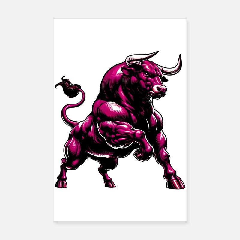 Taureau Poster 20 x 30 cm