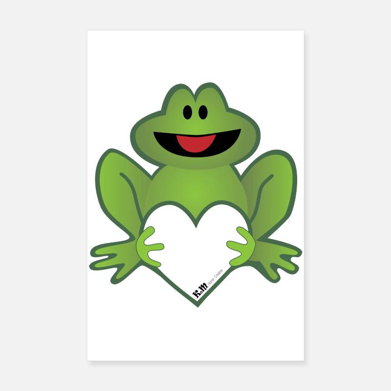 Grenouille au cerf Poster 20 x 30 cm