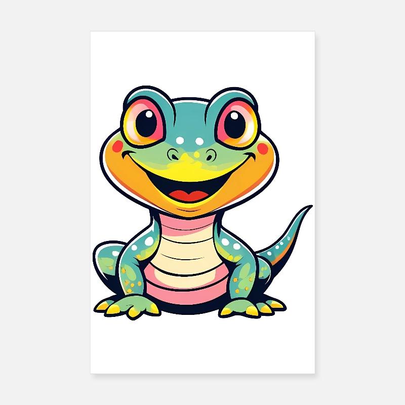Dino mignon Poster 20 x 30 cm