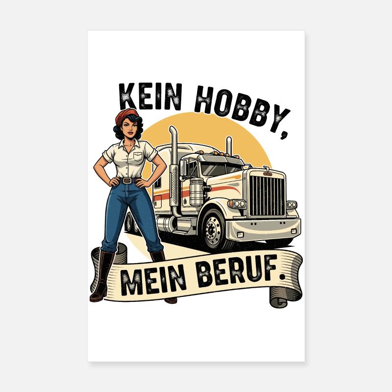 Ce n’est pas un passe-temps, c’est ma profession. Poster 20 x 30 cm