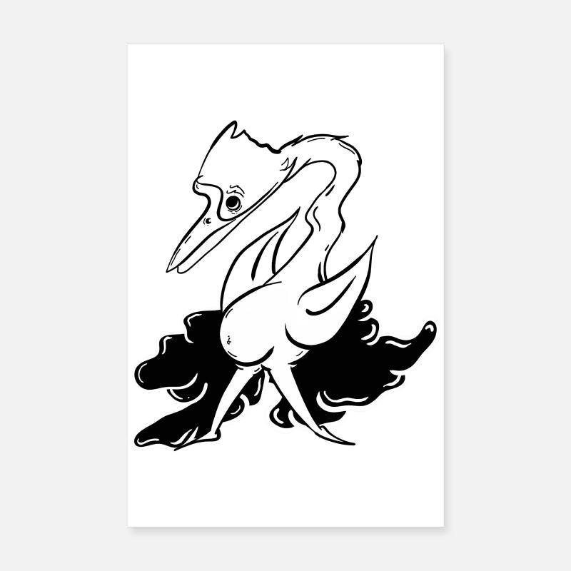 Fantasy-Liegtier mit Flugattribute Poster 20x30 cm