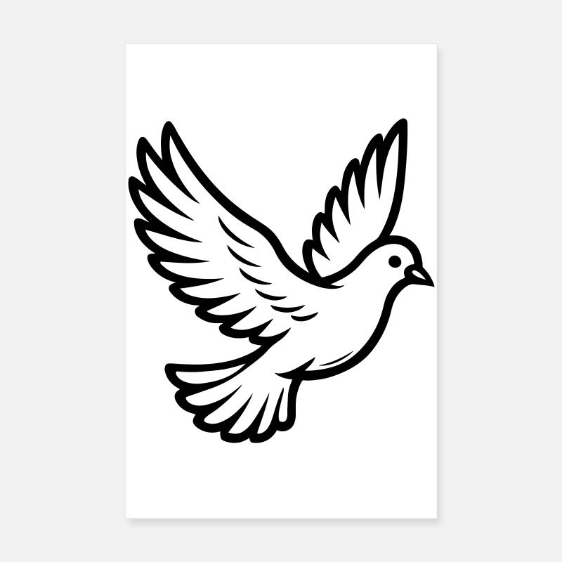 Oiseau Colombe Poster 20 x 30 cm