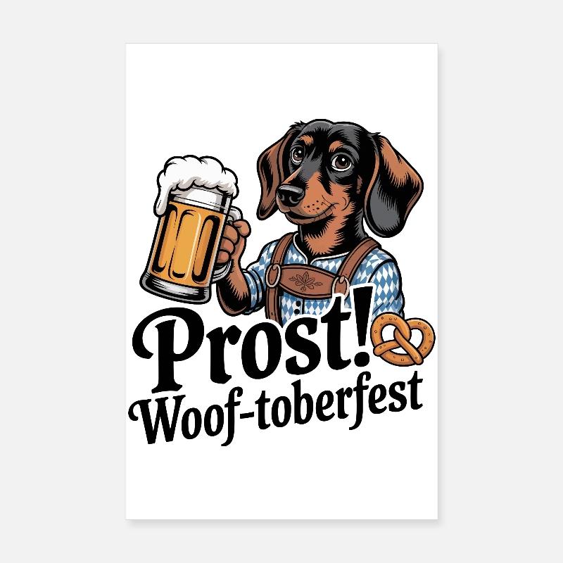 Bavarian Dachshund Poster 8" x 12" (20x30 cm)