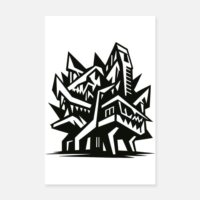 Futuristic architecture Poster 8" x 12" (20x30 cm)