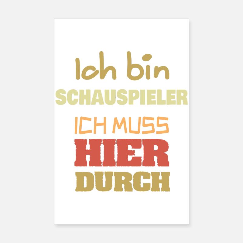Beruf Schauspieler Poster 20x30 cm