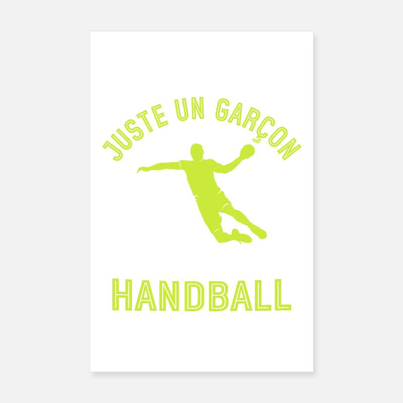 Nur ein Junge, der Handball liebt Poster 20x30 cm