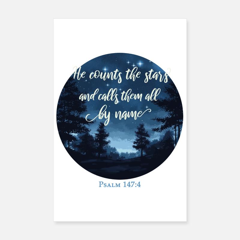 Bible Verse Christian Religious Poster 8" x 12" (20x30 cm)