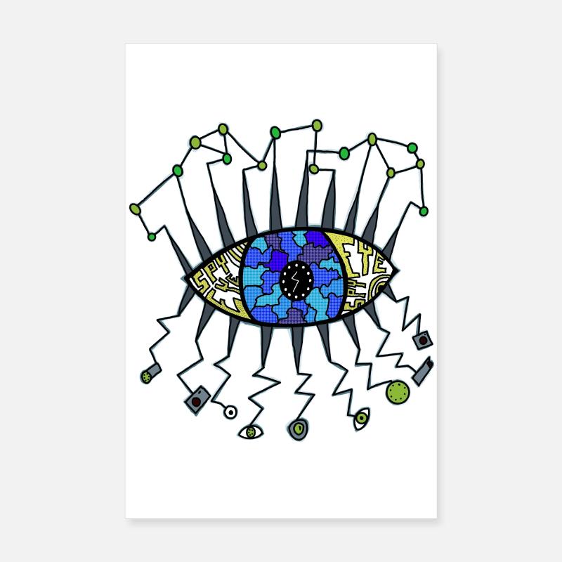 Spy eye Poster 8" x 12" (20x30 cm)