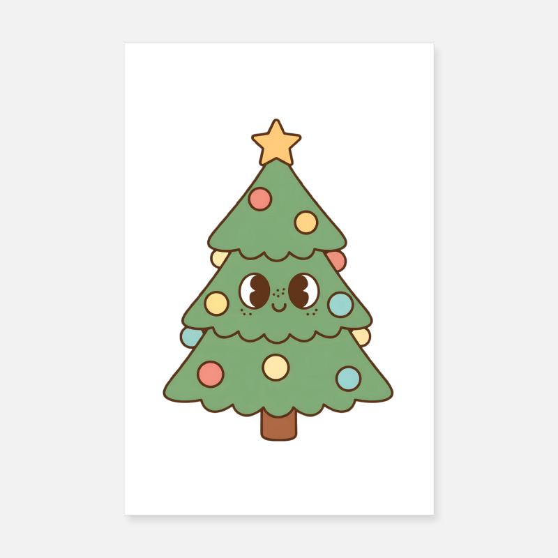Christmas tree Poster 8" x 12" (20x30 cm)
