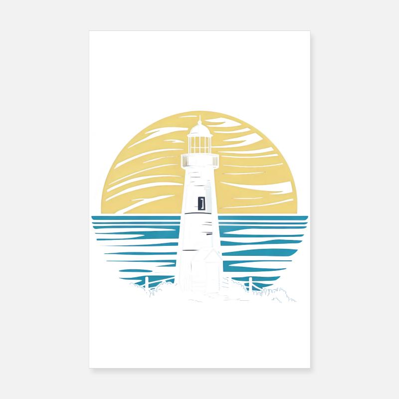 Côtes-d'Armor 22 Brittany Wild Coastline Leuchtturm Poster 20x30 cm