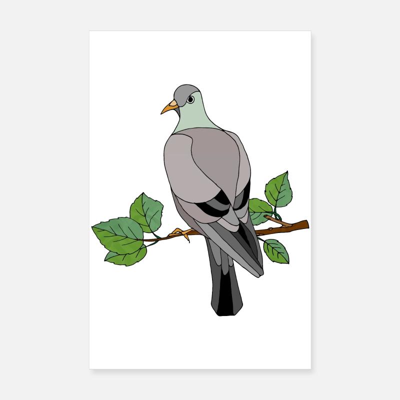 Oiseau coloré Poster 20 x 30 cm