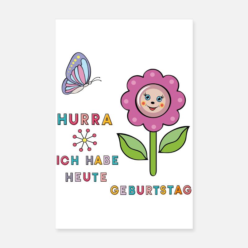  Geburtstag Poster 20x30 cm