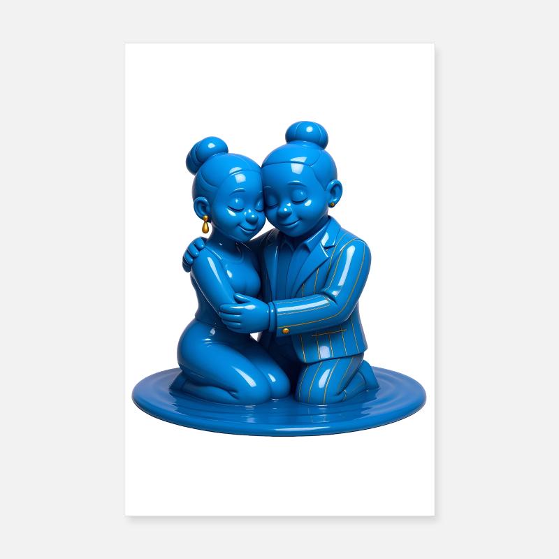 LOVERS #2- peace & love Poster 20 x 30 cm