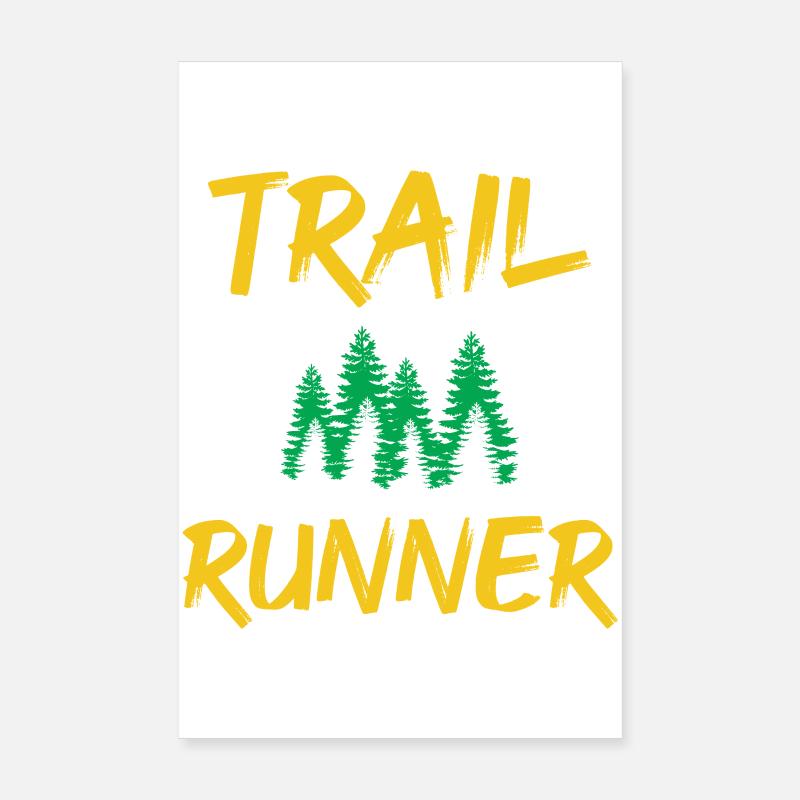 Coureur de trail Poster 20 x 30 cm