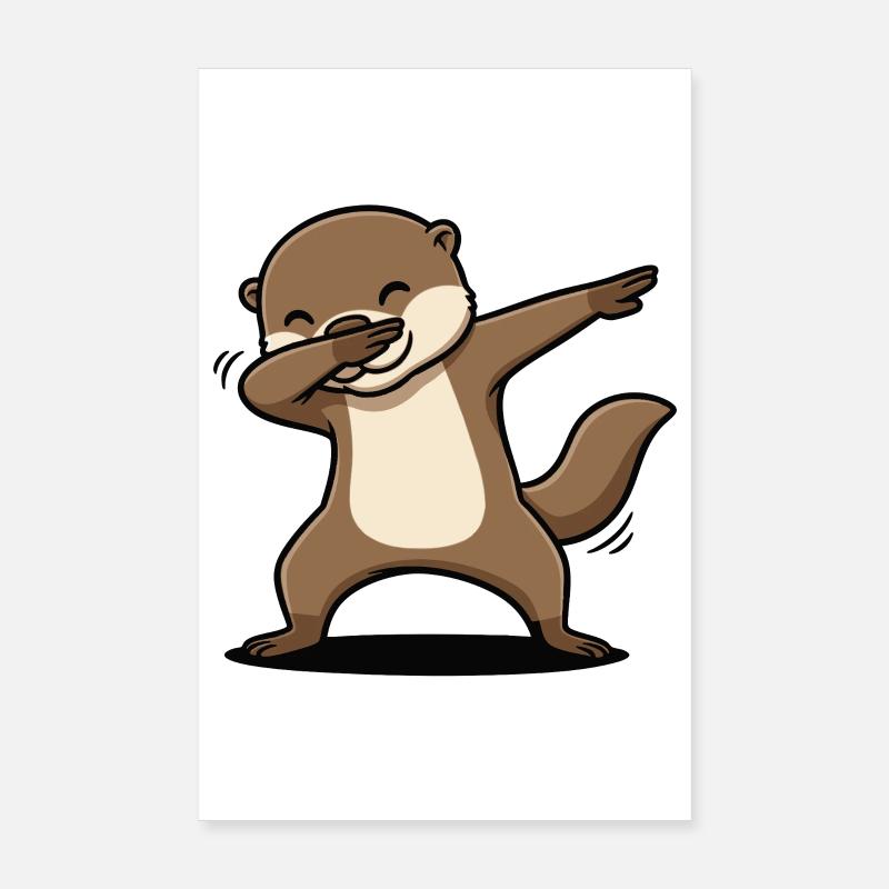 Otter Dab Spaß Poster 20x30 cm